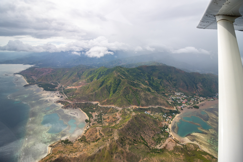 Vue aerienne de Timor-Leste
