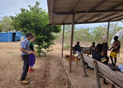 Évangélisation dans la région d'Arnhem Land à Wandawuy